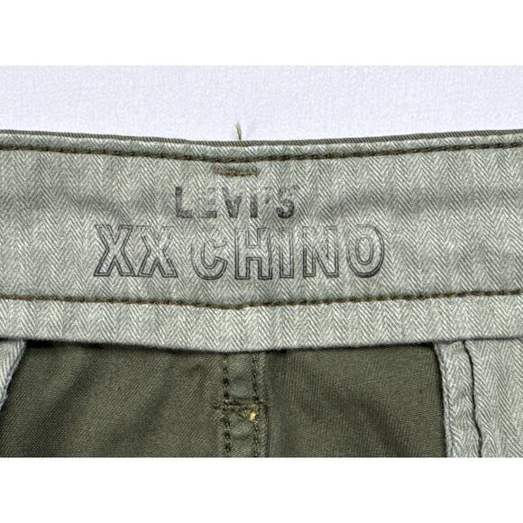 Levi's XX Chino Men's Authentic Relaxed Green Chino Pants - Size 34x30 (35x27.5) - Picture 4 of 8